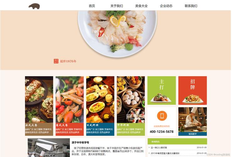 模板建站案例展示